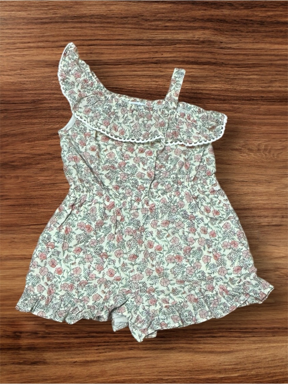 Janie and Jack Ruffle Floral Romper Size 18-24 Months